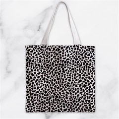 Zebra Skin, Vector Textures, White Black Background Zipper Grocery Tote Bag from ArtsNow.com Front