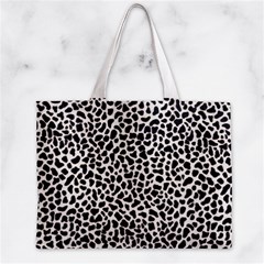 Zebra Skin, Vector Textures, White Black Background Zipper Mini Tote Bag from ArtsNow.com Back