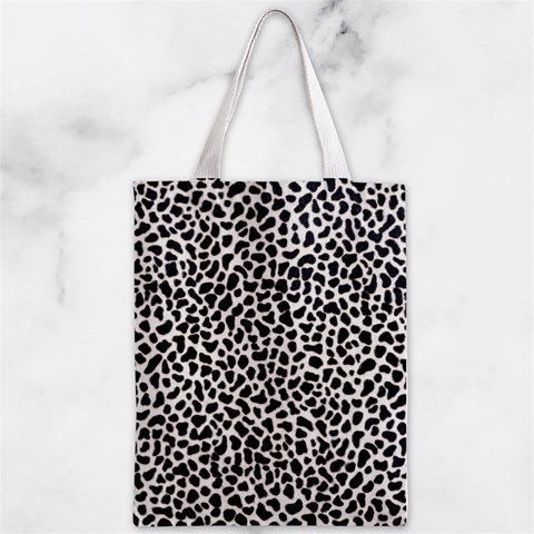 Zebra Skin, Vector Textures, White Black Background Zipper Classic Tote Bag from ArtsNow.com Back