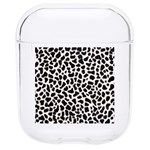 Zebra Skin, Vector Textures, White Black Background Hard PC AirPods 1/2 Case