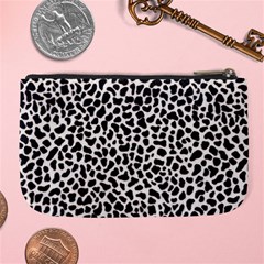 Zebra Skin, Vector Textures, White Black Background Large Coin Purse from ArtsNow.com Back