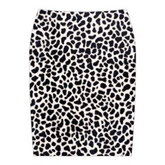 Zebra Skin, Vector Textures, White Black Background Midi Wrap Pencil Skirt from ArtsNow.com Back