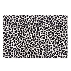 Zebra Skin, Vector Textures, White Black Background Waist Pouch (Large) from ArtsNow.com Loop