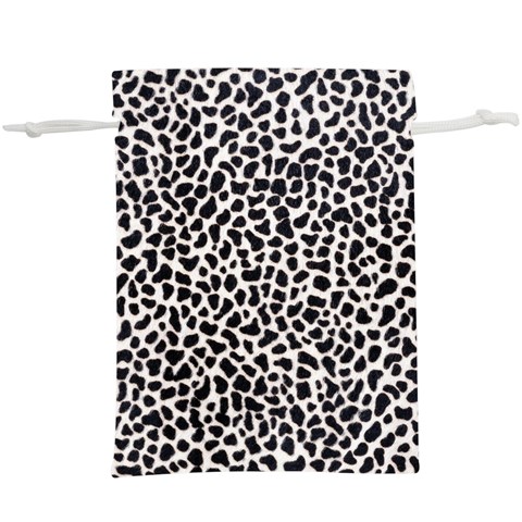 Zebra Skin, Vector Textures, White Black Background Lightweight Drawstring Pouch (XL) from ArtsNow.com Back