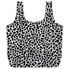 Zebra Skin, Vector Textures, White Black Background Full Print Recycle Bag (XXL) from ArtsNow.com Front