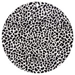 Zebra Skin, Vector Textures, White Black Background UV Print Acrylic Ornament Round