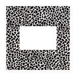 Zebra Skin, Vector Textures, White Black Background White Box Photo Frame 4  x 6 