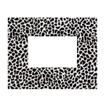 Zebra Skin, Vector Textures, White Black Background White Tabletop Photo Frame 4 x6 