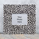 Zebra Skin, Vector Textures, White Black Background White Wall Photo Frame 5  x 7 