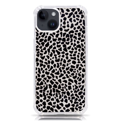 Zebra Skin, Vector Textures, White Black Background iPhone 14 TPU UV Print Case from ArtsNow.com Front