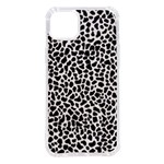 Zebra Skin, Vector Textures, White Black Background iPhone 14 Plus TPU UV Print Case