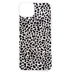 Zebra Skin, Vector Textures, White Black Background iPhone 15 TPU UV Print Case