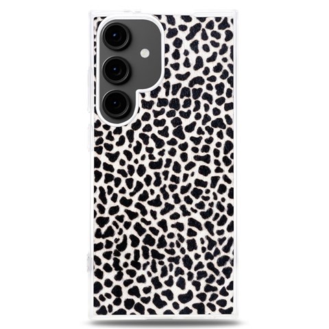 Zebra Skin, Vector Textures, White Black Background Samsung Galaxy S24 Plus 6.7 Inch TPU UV Case from ArtsNow.com Front