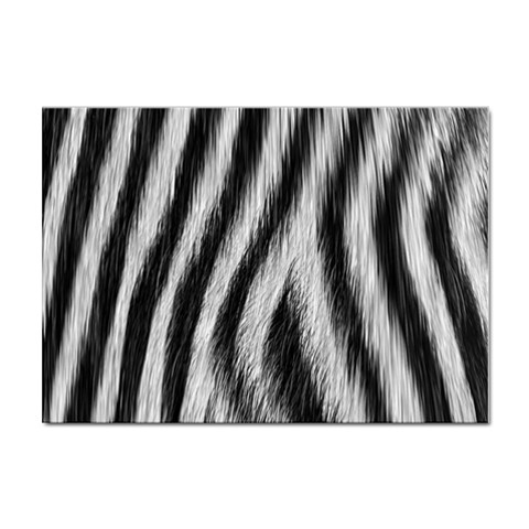 Zebra Texture, Zebra Wool, White Black Background Sticker A4 (100 pack) from ArtsNow.com Front