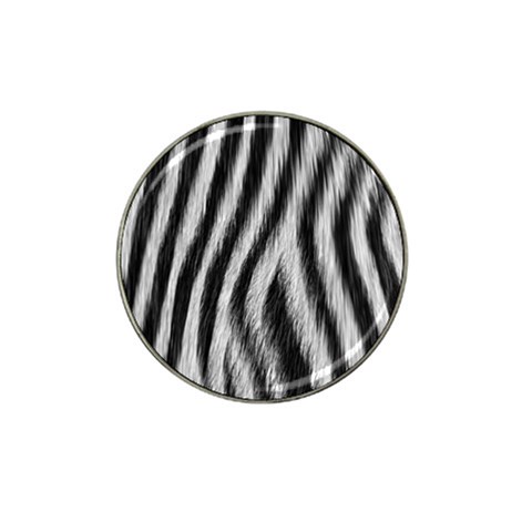 Zebra Texture, Zebra Wool, White Black Background Hat Clip Ball Marker (4 pack) from ArtsNow.com Front