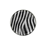 Zebra Texture, Zebra Wool, White Black Background Hat Clip Ball Marker (10 pack)