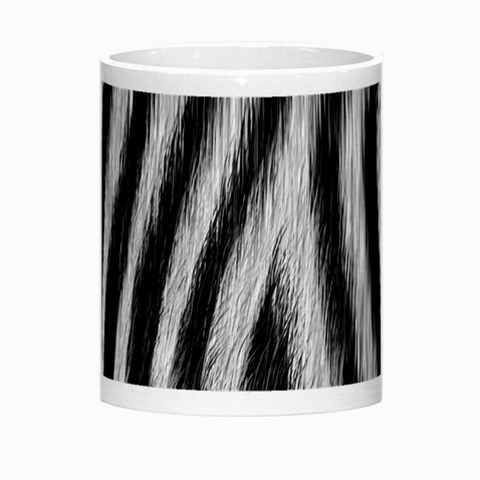 Zebra Texture, Zebra Wool, White Black Background Morph Mug from ArtsNow.com Center