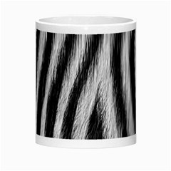 Zebra Texture, Zebra Wool, White Black Background Morph Mug from ArtsNow.com Center