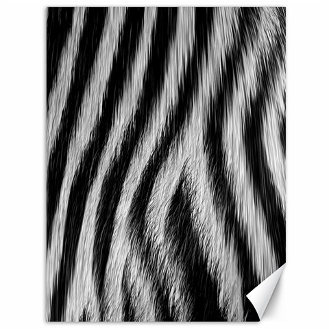 Zebra Texture, Zebra Wool, White Black Background Canvas 36  x 48  from ArtsNow.com 35.26 x46.15  Canvas - 1