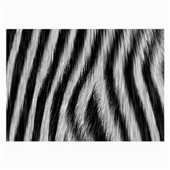 Zebra Texture, Zebra Wool, White Black Background Large Glasses Cloth (2 Sides) from ArtsNow.com Front