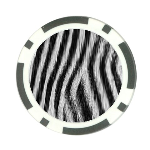 Zebra Texture, Zebra Wool, White Black Background Poker Chip Card Guard from ArtsNow.com Front