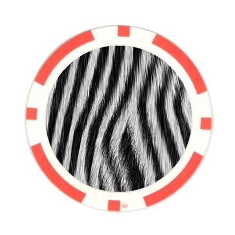 Zebra Texture, Zebra Wool, White Black Background Poker Chip Card Guard from ArtsNow.com Front