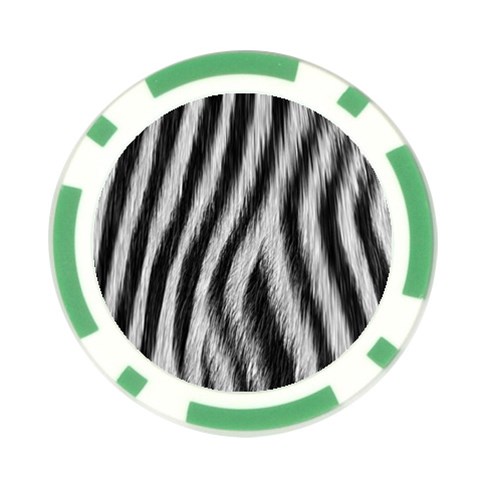 Zebra Texture, Zebra Wool, White Black Background Poker Chip Card Guard from ArtsNow.com Front