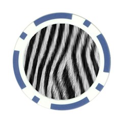 Zebra Texture, Zebra Wool, White Black Background Poker Chip Card Guard from ArtsNow.com Front