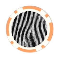 Zebra Texture, Zebra Wool, White Black Background Poker Chip Card Guard from ArtsNow.com Front