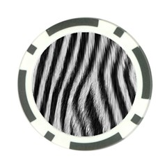 Zebra Texture, Zebra Wool, White Black Background Poker Chip Card Guard from ArtsNow.com Back