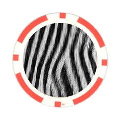 Zebra Texture, Zebra Wool, White Black Background Poker Chip Card Guard from ArtsNow.com Back