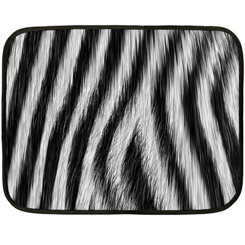 Zebra Texture, Zebra Wool, White Black Background Fleece Blanket (Mini) from ArtsNow.com 35 x27  Blanket