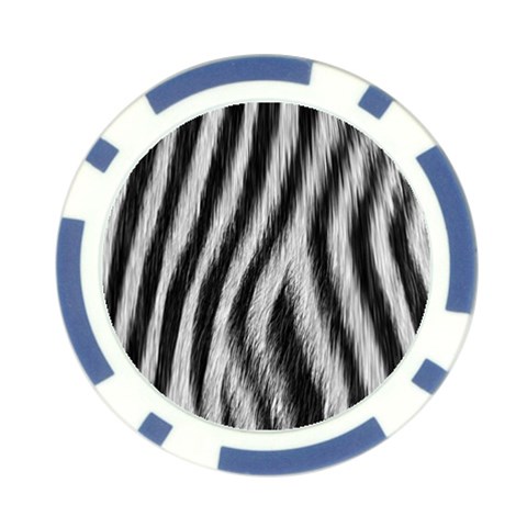 Zebra Texture, Zebra Wool, White Black Background Poker Chip Card Guard (10 pack) from ArtsNow.com Front