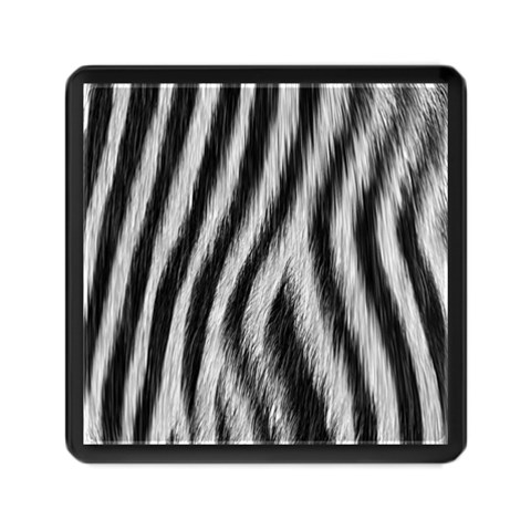 Zebra Texture, Zebra Wool, White Black Background Memory Card Reader (Square) from ArtsNow.com Front