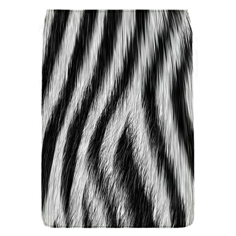 Zebra Texture, Zebra Wool, White Black Background Removable Flap Cover (S) from ArtsNow.com Front