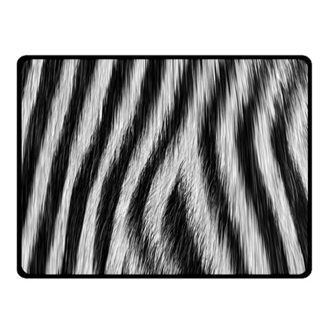 Zebra Texture, Zebra Wool, White Black Background Two Sides Fleece Blanket (Small) from ArtsNow.com 45 x34  Blanket Back