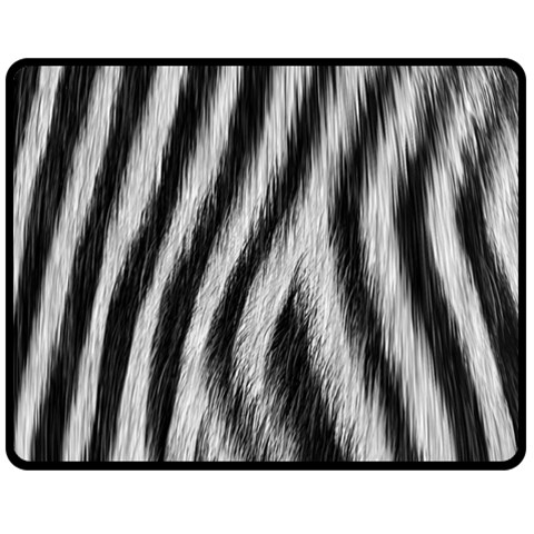 Zebra Texture, Zebra Wool, White Black Background Two Sides Fleece Blanket (Medium) from ArtsNow.com 58.8 x47.4  Blanket Front