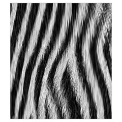 Zebra Texture, Zebra Wool, White Black Background Drawstring Pouch (Small) from ArtsNow.com Front