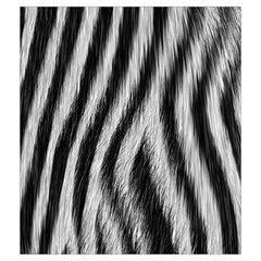 Zebra Texture, Zebra Wool, White Black Background Drawstring Pouch (Medium) from ArtsNow.com Front