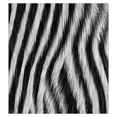 Zebra Texture, Zebra Wool, White Black Background Drawstring Pouch (Large) from ArtsNow.com Front