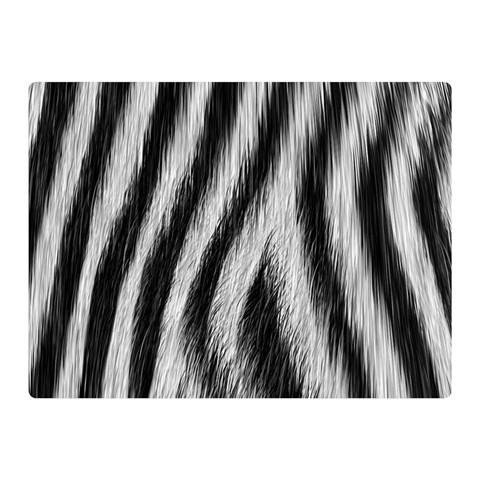 Zebra Texture, Zebra Wool, White Black Background Two Sides Premium Plush Fleece Blanket (Mini) from ArtsNow.com 35 x27  Blanket Front