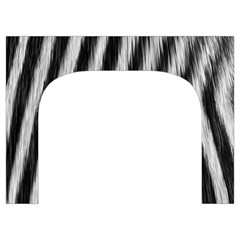 Zebra Texture, Zebra Wool, White Black Background Toiletries Pouch from ArtsNow.com Front