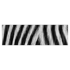 Zebra Texture, Zebra Wool, White Black Background Toiletries Pouch from ArtsNow.com Hand Strap