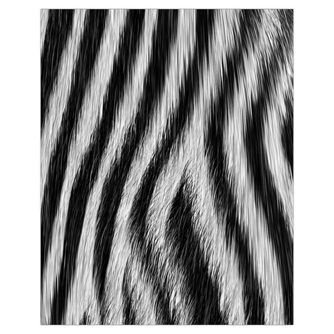 Zebra Texture, Zebra Wool, White Black Background Drawstring Pouch (XL) from ArtsNow.com Front