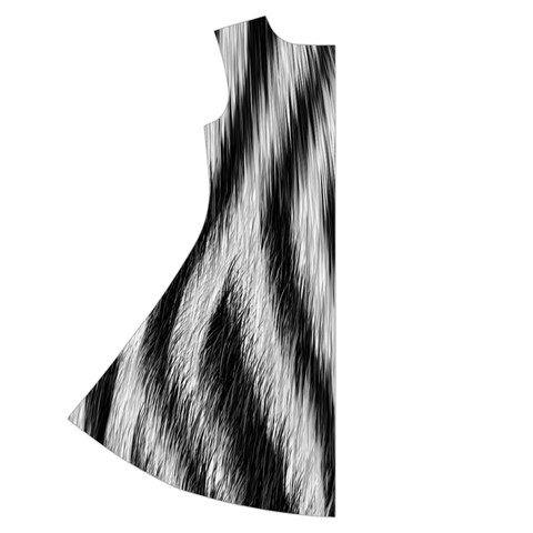 Zebra Texture, Zebra Wool, White Black Background Short Sleeve V Back Left