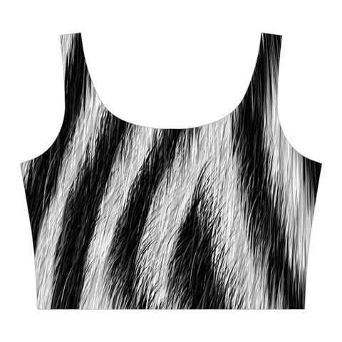 Zebra Texture, Zebra Wool, White Black Background Midi Sleeveless Dress from ArtsNow.com Top Back