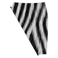 Zebra Texture, Zebra Wool, White Black Background Midi Wrap Pencil Skirt from ArtsNow.com Front Left