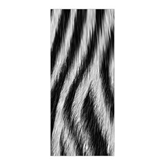 Zebra Texture, Zebra Wool, White Black Background Pleated Skirt from ArtsNow.com Front Pleats