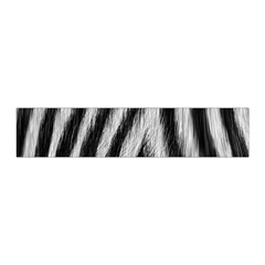 Zebra Texture, Zebra Wool, White Black Background Pleated Skirt from ArtsNow.com Waist Band