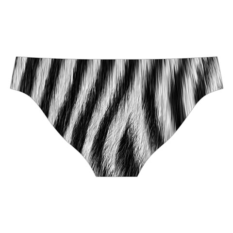 Zebra Texture, Zebra Wool, White Black Background Cross Back Hipster Bikini Set from ArtsNow.com Back Under